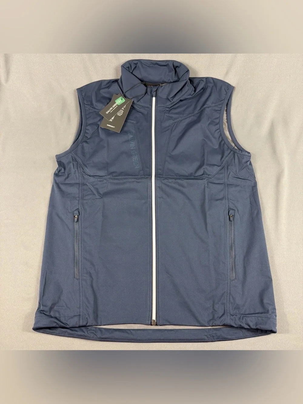 Galvin Green Golf Vest Lathan Wind Rain Medium Navy Polyester NWT MSRP $219